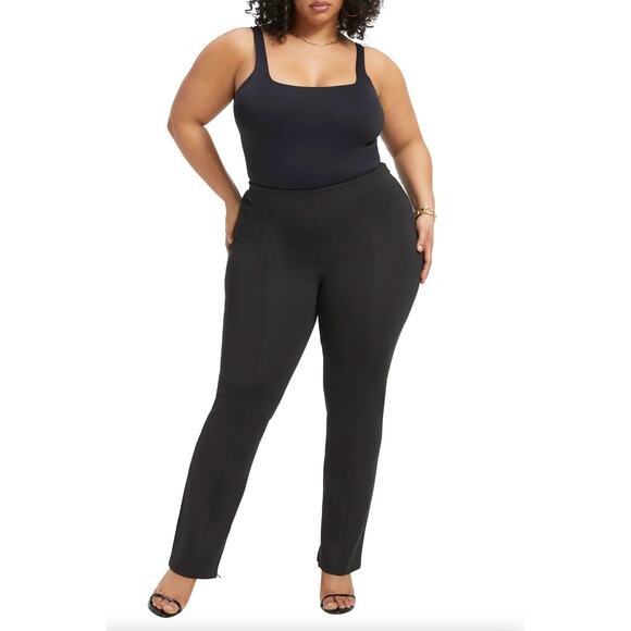 GOOD AMERICAN Scuba Flare Pants Black Sz 5 / 2X {3X34}